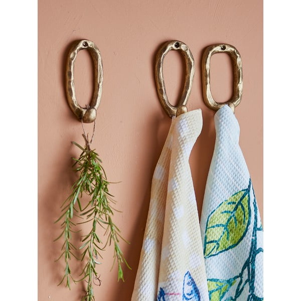 Cârlige aurii 3 buc. din metal Cias – Bloomingville-image-1