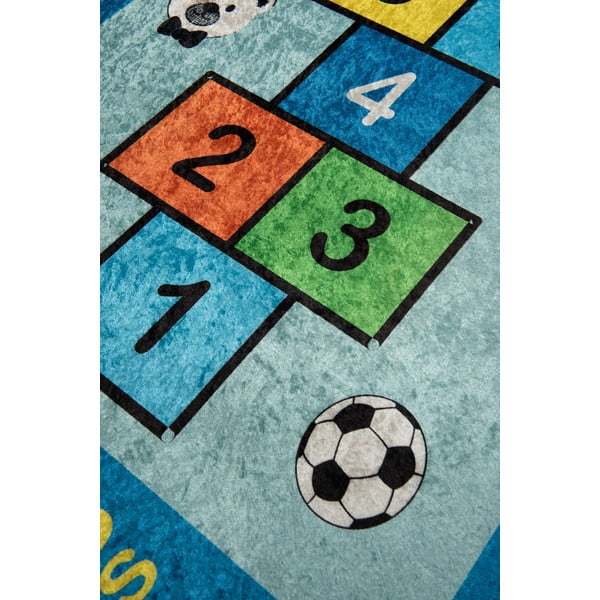 Covor antiderapant pentru copii Conceptum Hypnose Seksek, 200 x 290 cm, albastru-image-2