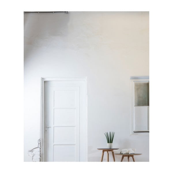 Măsuță auxiliară din lemn de stejar cu blat negru Gazzda Arp, Ø 45 cm-image-2