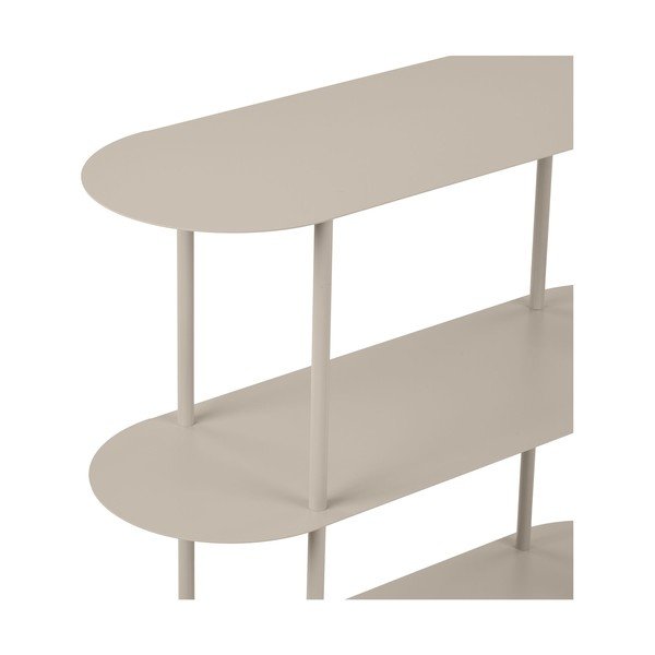 Etajeră bej din metal 90x81x31 cm Rieti – House Nordic-image-3