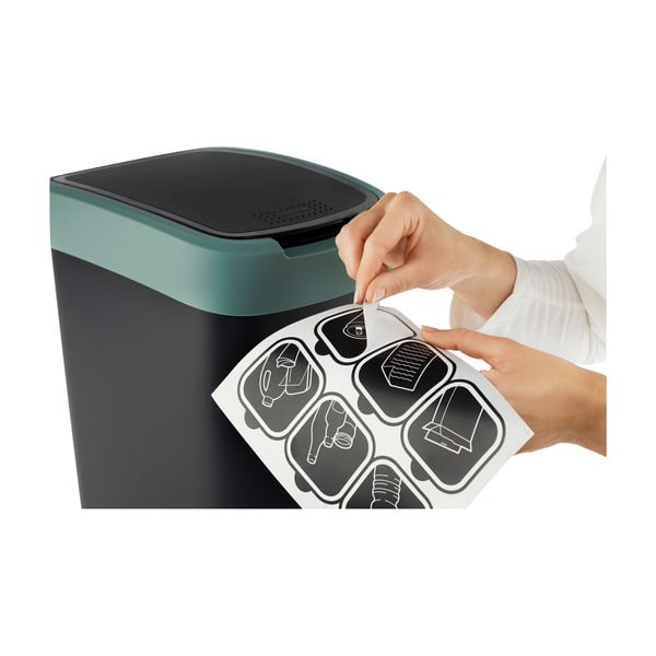 Coș de gunoi din plastic reciclat 50 l Twist - Rotho-image-2