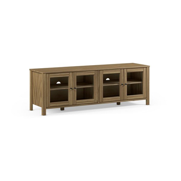 Comodă TV în culoare naturală din lemn de pin 150x50x40 cm Alessandra – Marckeric