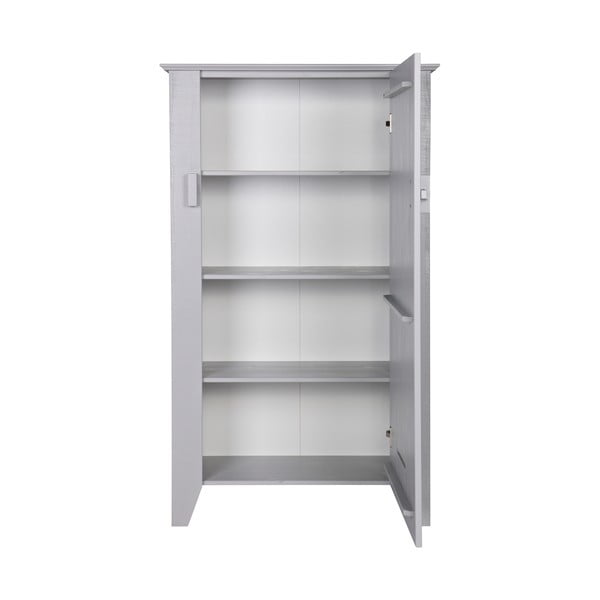 Dulap din lemn WOOOD Gijs, gri-image-1