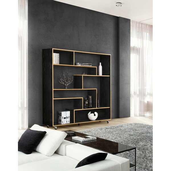 Bibliotecă Woodman Southbury, negru-image-1