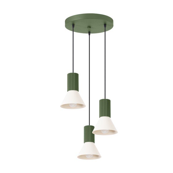 Lustră verde din metal ø 30 cm Niru – Sollux