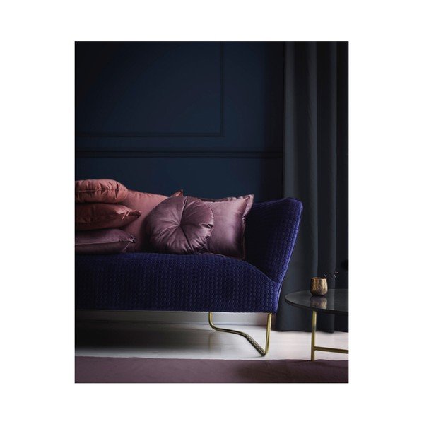 Pernă din microfibră Surdic Redondo, ø 45 cm, maro-roșu-image-1