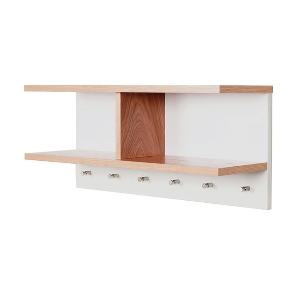 Raft de perete cu agățători Woodman Northgate-image-3