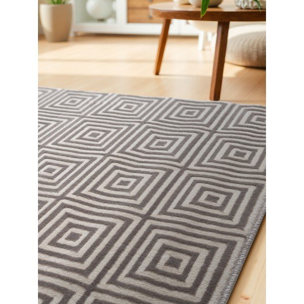 Covor tip traversă gri 80x240 cm Perles Tourmaline – Elle Decoration-image-3