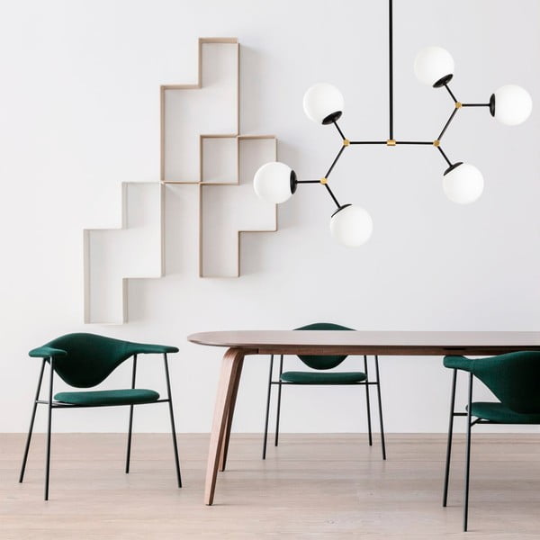 Lustră de 6 becuri Opviq lights Damar, negru-image-4