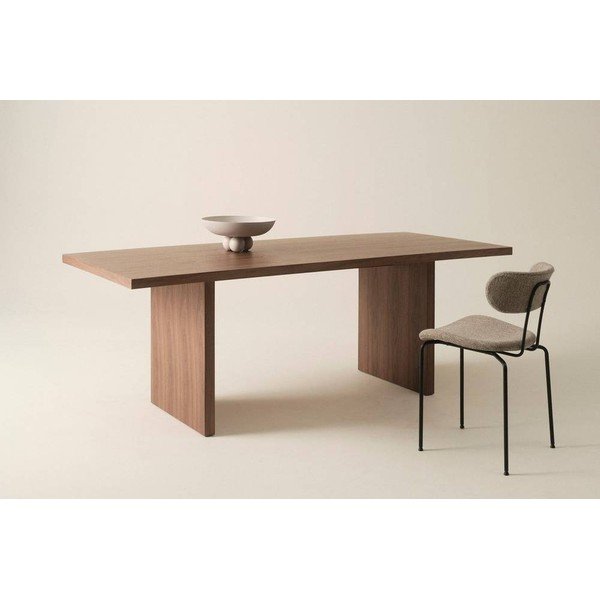 Masă de dining cu aspect de lemn de nuc 90x210 cm Aspelund – Jotex-image-1