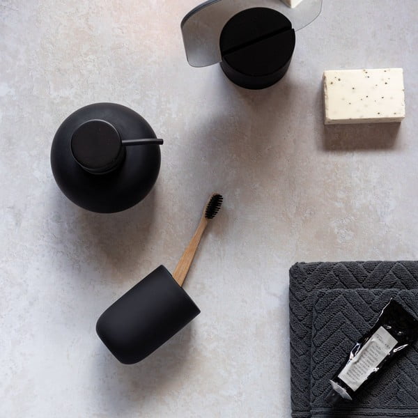 Perie de WC neagră din ceramică Lotus – Mette Ditmer Denmark-image-4