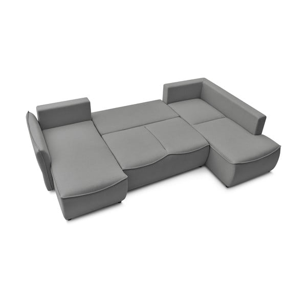 Colțar gri deschis extensibil (colț  pe partea dreaptă) Leon – Bobochic Paris-image-4