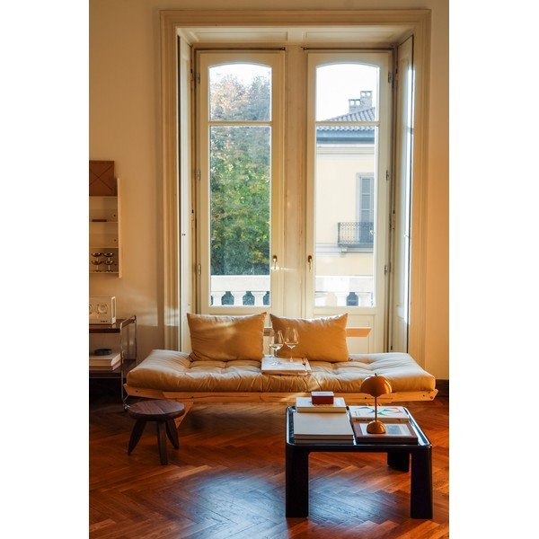 Canapea variabilă Karup Design Bebop Natural/Bordeaux-image-1