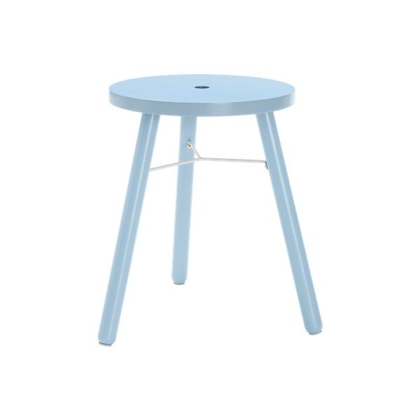 Scaun tip taburet albastru deschis Kinna – Jotex