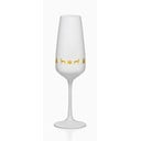 Set 6 pahare pentru șampanie Crystalex Nordic Vintage, 190 ml, alb