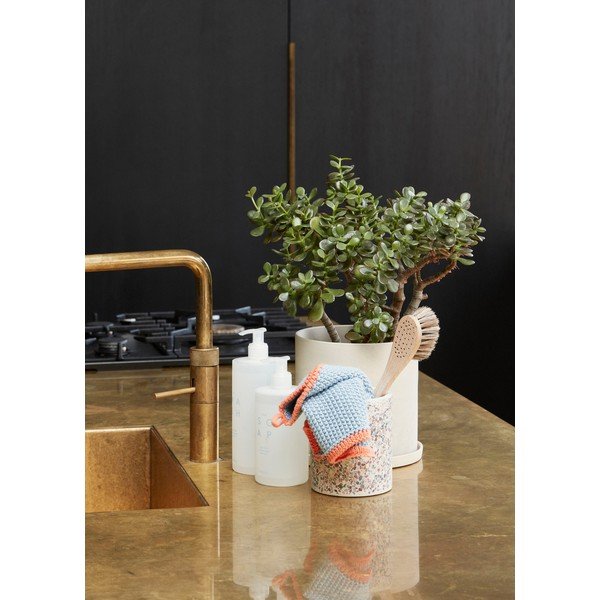 Prosop din bumbac Hübsch Thea, 30 x 30 cm, albastru-image-1