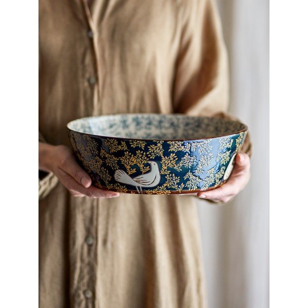 Bol albastru din ceramică ø 28 cm Hezha – Bloomingville-image-4