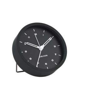 Ceas cu alarmă Karlsson Tinge, ø 9 cm, negru