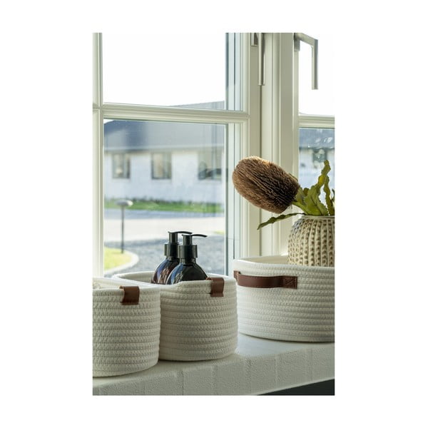 Coșuri de depozitare pentru baie 3 buc. din material textil 35x25x13 cm Jarana – House Nordic-image-2