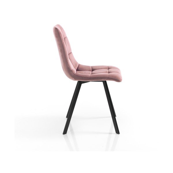 Scaune de dining roz 2 buc. din catifea Toffee – Tomasucci-image-2
