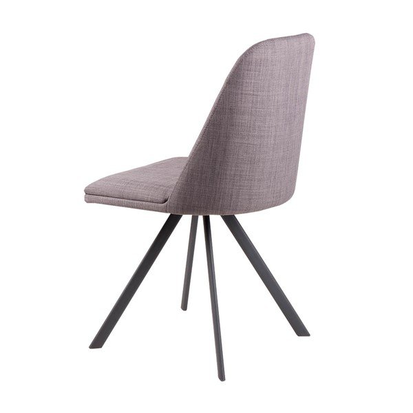 Set 4 scaune rotative sømcasa Cris, gri deschis-image-4