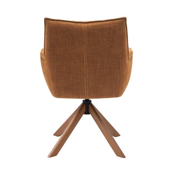 Set de scaune de sufragerie portocaliu 2 buc. tapițat Marilla – Unique Furniture-image-3