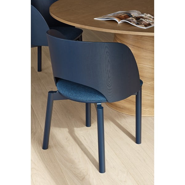 Scaun de sufragerie albastru tapițat Dam – Teulat-image-4