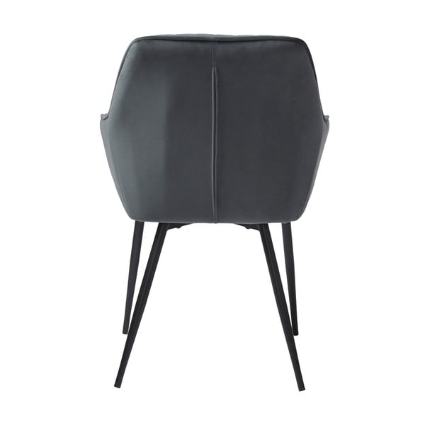 Set de scaune de sufragerie gri cu cotiere 2 buc. tapițat Nolan Stripe – Unique Furniture-image-4