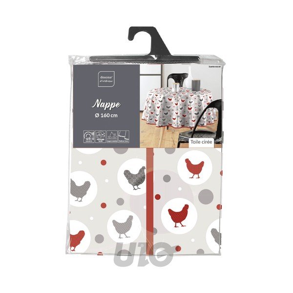 Față de masă lavabilă ø 160 cm Suzette – douceur d'intérieur-image-2