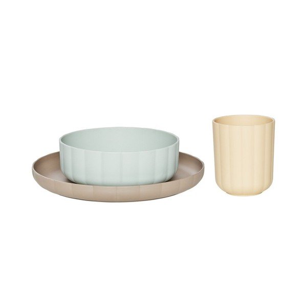 Set de veselă pentru copii 3 buc. din plastic Pullo – OYOY Mini