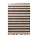 Covor negru/crem țesut manual din iută 160x230 cm Playa – Hanse Home