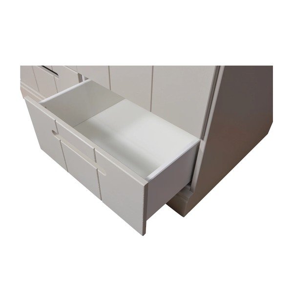 Șifonier grej din lemn de pin 94x195x53 cm Connect – WOOOD-image-4
