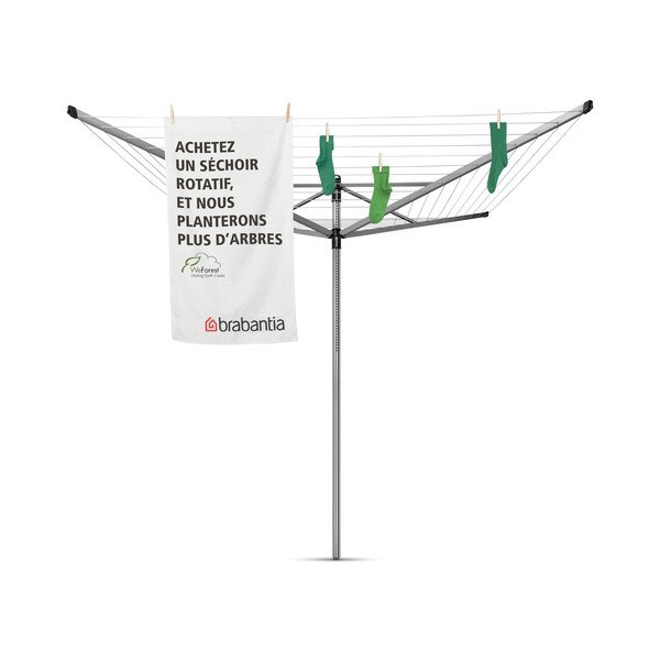 Uscător de rufe argintiu pentru grădină 60 m Lift-O-Matic – Brabantia-image-4