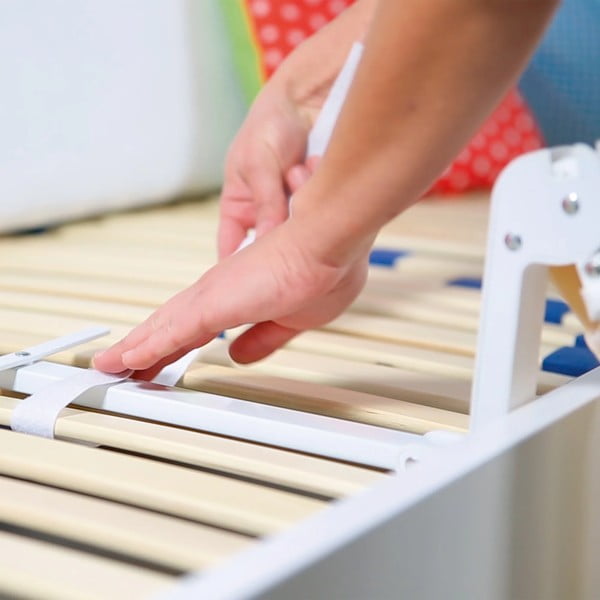 Barieră de pat alb-bej 150 cm - Roba-image-3