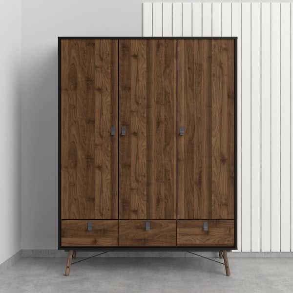 Șifonier Tvilum Ry, maro închis-negru-image-2