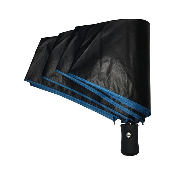 Umbrelă anti-vânt automată Ambiance Anti-UV, ⌀ 97 cm, negru-albastru-image-2