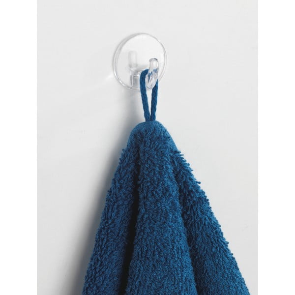 Set 3 cârlige autoadezive transparente Wenko Round-image-1