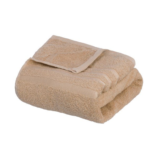 Prosop bej din bumbac din frotir 70x140 cm Simple – Casa Selección