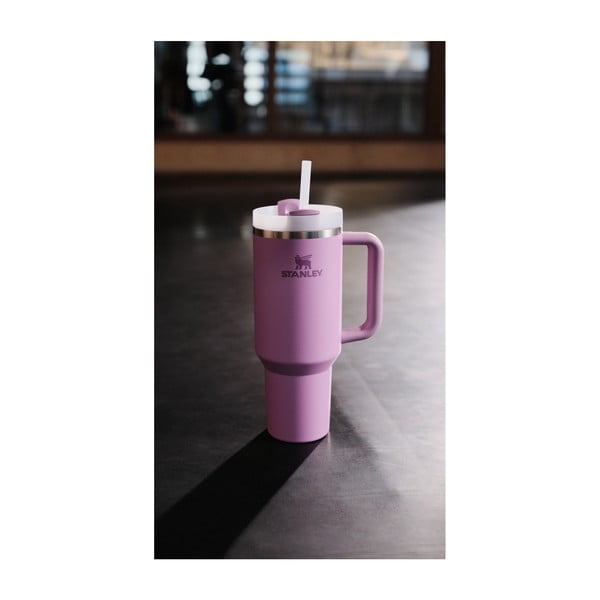 Termos mov cu pai din oțel inoxidabil 1,18 l Quencher H2.0 FlowState Tumbler Lilac – Stanley-image-4