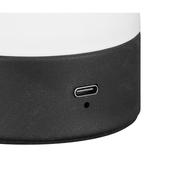 Veioză alb mat LED cu abajur din sticlă (înălțime 18 cm) Dooley – Trio-image-3