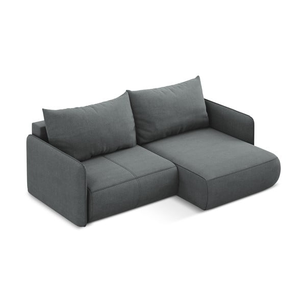 Colțar gri extensibil/cu spațiu de depozitare (cu colț pe partea dreaptă) Nanea – Makamii-image-4