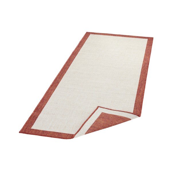Covor adecvat pentru exterior NORTHRUGS Panama, 80 x 250 cm, roșu - crem-image-2