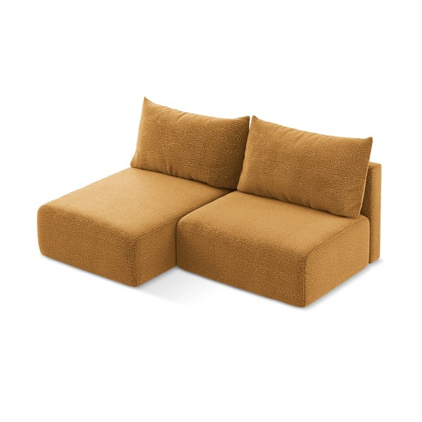 Colțar portocaliu extensibil/cu spațiu de depozitare (cu colț pe partea stângă) Kalena – Makamii-image-4