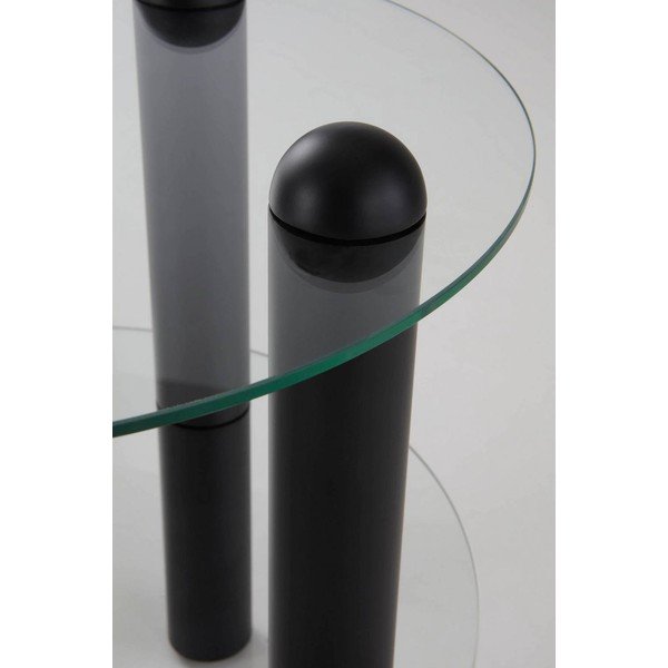 Măsuță auxiliară rotundă din sticlă ø 48 cm Egan – Jotex-image-3