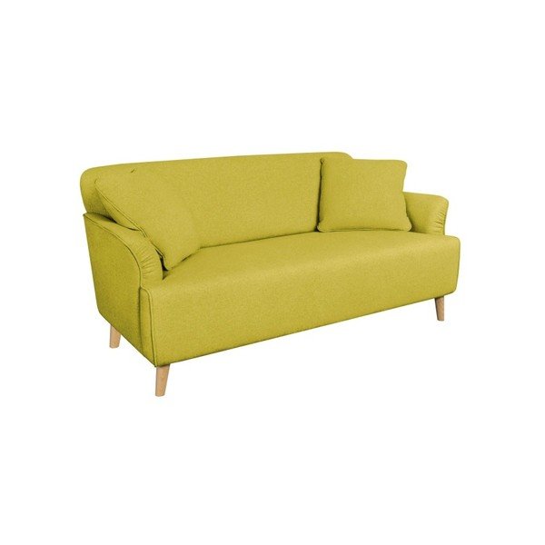 Canapea pentru 2 persoane Kooko Home Funk, galben-image-1