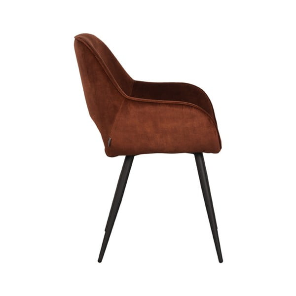 Scaune de dining maro coniac 2 buc. Fer – LABEL51-image-3