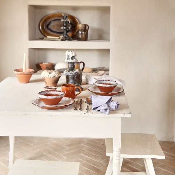 Bol cărămiziu-bej din gresie ø 17 cm Poterie – Casafina-image-3