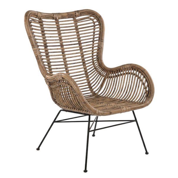 Fotoliu de grădină în culoare naturală din ratan Rattan – Ego Dekor