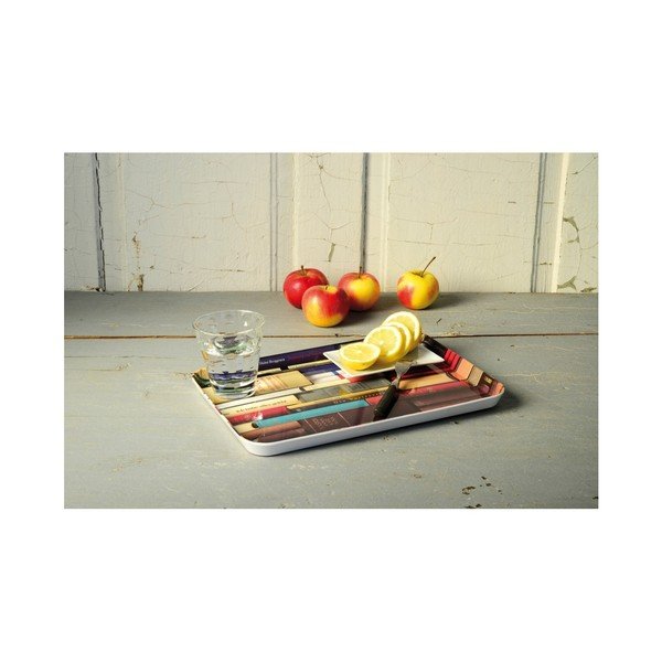 Tavă servire Remember Bookworm, 33 x 2,5 cm-image-1