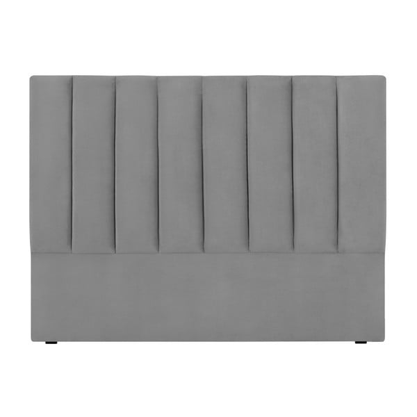 Tăblie de pat gri tapițată 160x120 cm LA - Cosmopolitan Design